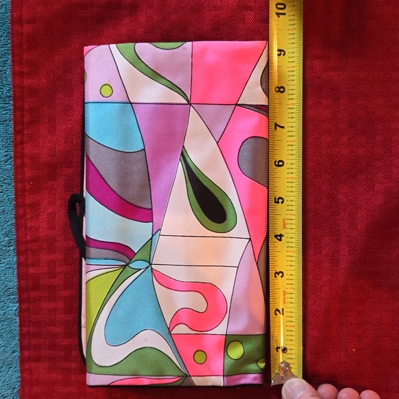 Paisley silk Makeup Travel Pouch with Tie strap. NWOT - Picture 13 of 14